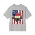 thumbnail image 5 of Egypt Flag + USA Flag Pride T-shirt | Egyptian + American Flag Rip 4th Of July | Viral Tees | Unisex - 3 Colors, 5 of 9
