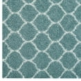 thumbnail image 4 of Modway Solvea Moroccan Trellis 8x10 Shag Area Rug in Aqua Blue and Ivory, 4 of 7