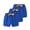 Blue, variant on Cethrio Boys Cotton Shorts Size 6, 3 Piece Elastic Waist Drawstring Casual Kids Athletic Shorts Navy