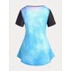 thumbnail image 2 of Camiseta con Estampado de Panda con Color Bloque en Talla Extra Rosegal  Camisetas tallas grandes, 2 of 5