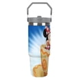 thumbnail image 3 of YIXIGGC30 Oz Mignon Dessin Animé Mickey Mouse Gobelet avec Couvercle à Paille Rabattable Poignée Supérieure, Tasse de Voyage en Acier Inoxydable Isolée sous Vide pour Voiture, Cadeau de Saint-Valentin Halloween Anniversaire Noël JU223-692, 3 of 8