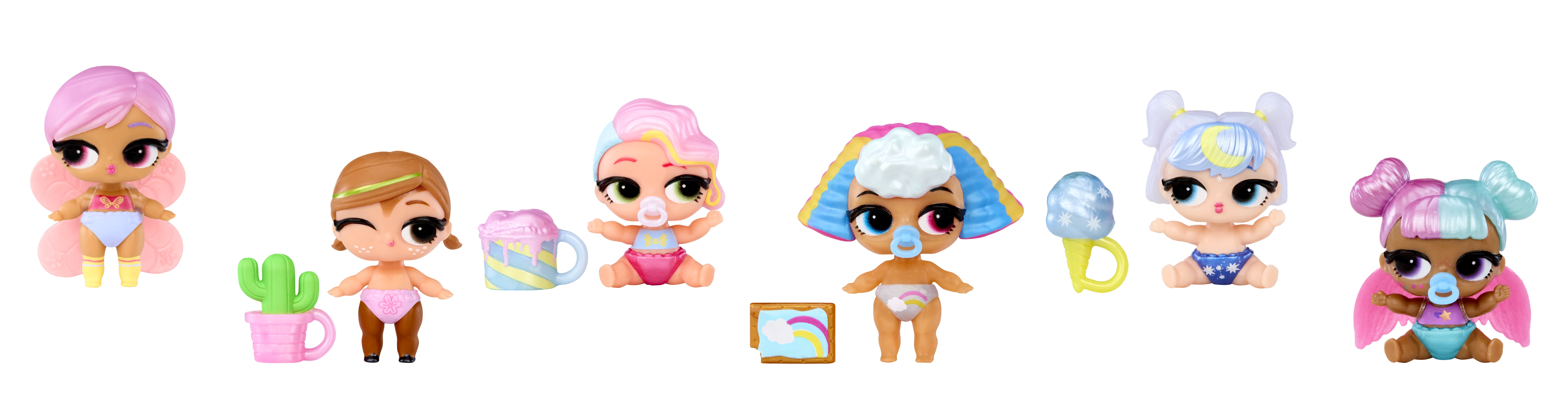 LOL Surprise Bubbly Surprise Baby Sisters Blind Collectible Dolls, Color Change Reveal, Ages 4+