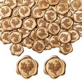 thumbnail image 1 of Pegatinas con sello de cera Yoption, eucalipto, paquete de 100 unidades, oro envejecido, 1 of 6