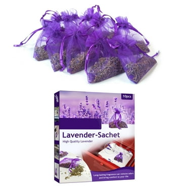 10 Pack Lavender Sachets for Drawers and Closets Perfect for Car Room Air Refreshing Fragrance Sachets Bag