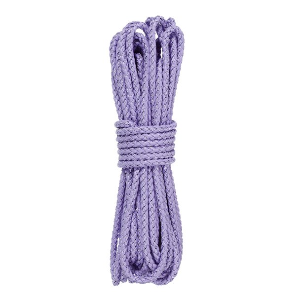 Cordón de Cuero de 11 Yardas, Cuerda Trenzada Redonda de 5.5 mm para Manualidades, Fabricación de Joyería, Collares, Pulseras, Cinturones, Púrpura Claro