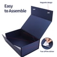 thumbnail image 2 of 4-Pack Magnetic Closure Gift Boxes, 12"x8"x4" Blue Party Favor Boxes with Lids for Birthday & Festival, 2 of 7
