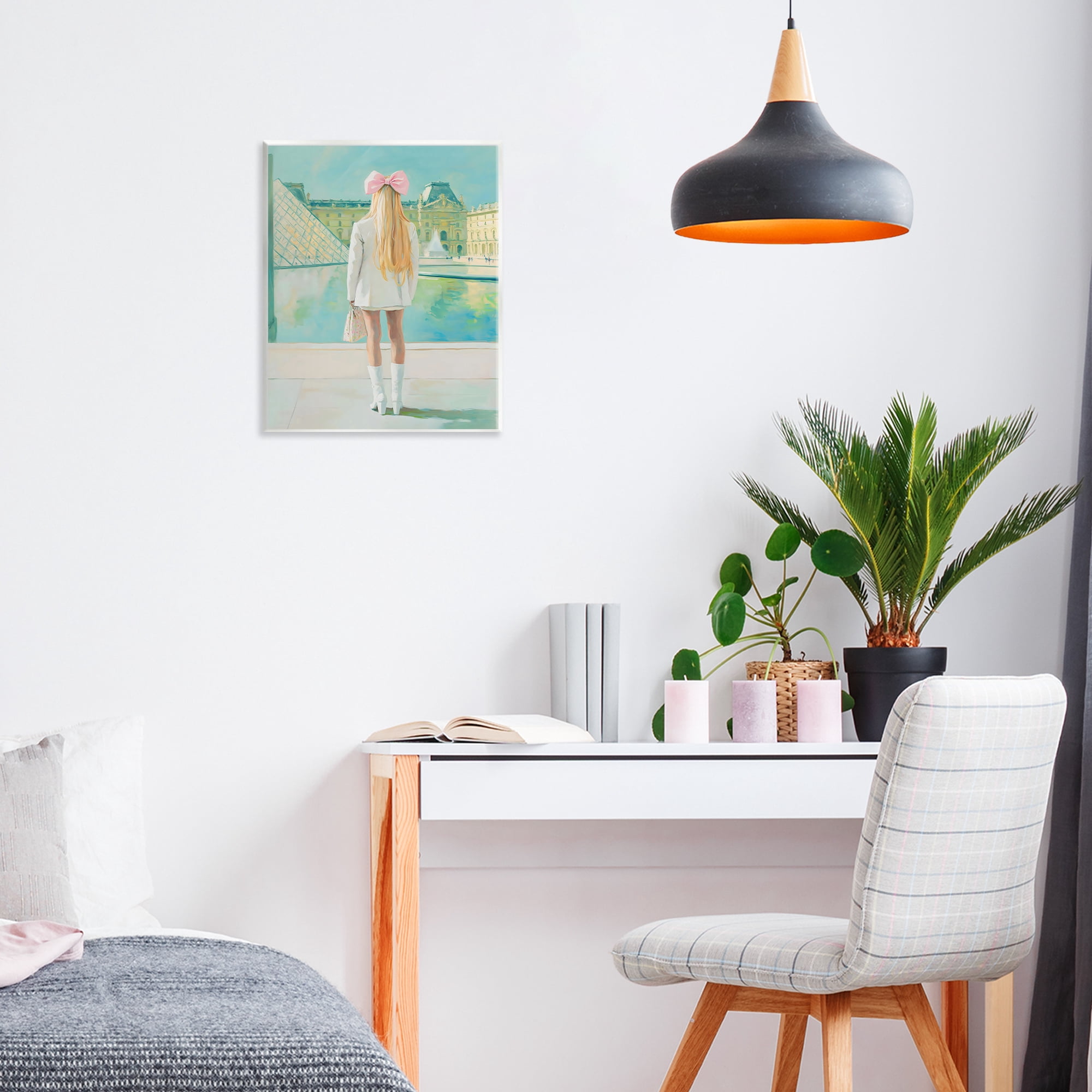 Stupell Industries Girl In Paris Observing Wall Plaque Art, design by The Prints Vibe