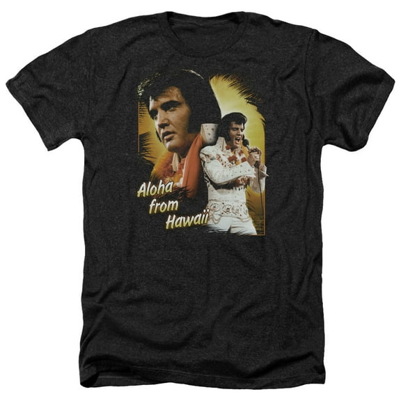 Elvis Presley - Aloha - Heather Short Sleeve Shirt - Large