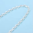 thumbnail image 3 of K-KED 990 Pure Silver Necklace Handmade Silver Cuboid Cable Link Chain 2.5mm/3mm/5mm-28inch-3.5mm, 3 of 6