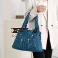 thumbnail image 3 of Bolso de compras de moda, bolso de viaje de moda, bolso de tela de nailon ligero y repelente al agua, bolso de hombro para mujer, 3 of 6