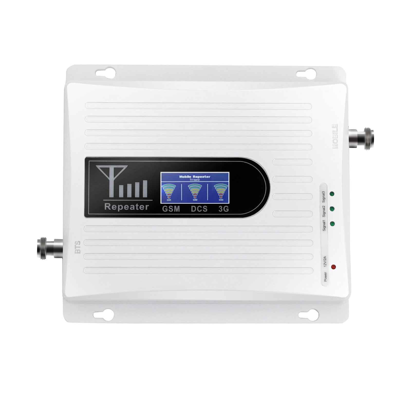 Aluminum Alloy Cell Phone Signal Booster, GSM 3G 4G LTE Amplifier Kit, 900/1800/2100MHz
