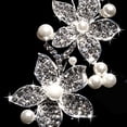 thumbnail image 5 of Cheers.US Women Lady Girls Fashion Rhinestone Flower Wedding Bridal Party Headband Headdress Tiara Headpiece Jewelry for Bridesmaid and Flower Girls, 5 of 7