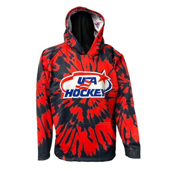 USA Hockey Tie Dye Officially Licensed Hoodie