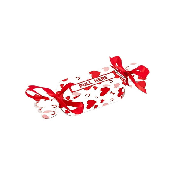 SIYTUAU Boîte à Bonbons de la Saint-Valentin Sac à Argent Surprise Boîte Cadeau Diy avec Design Coulissant Boîte à Monnaie en Papier