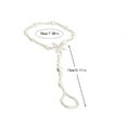 thumbnail image 2 of Anklets Sea Star Pearl Crystal Foot Chains selects durable Toe Hanging Pendent Mittens Bracelets with Finger Girls Wedding Decor, 2 of 7