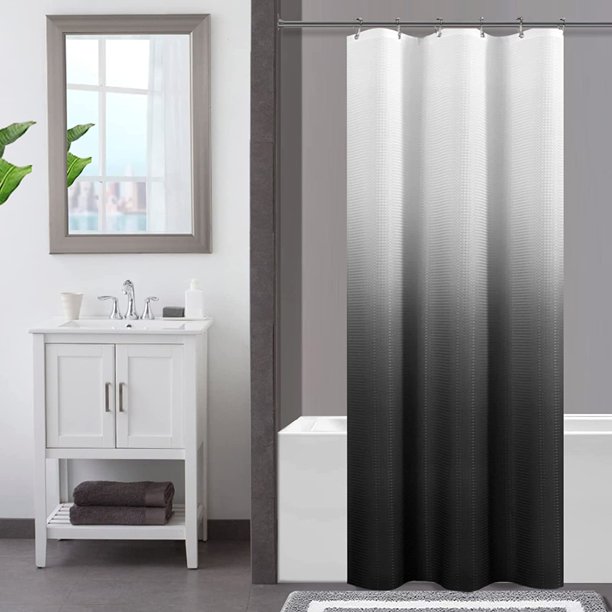 Black Stall Shower Curtain Black and White Half Shower Curtains for