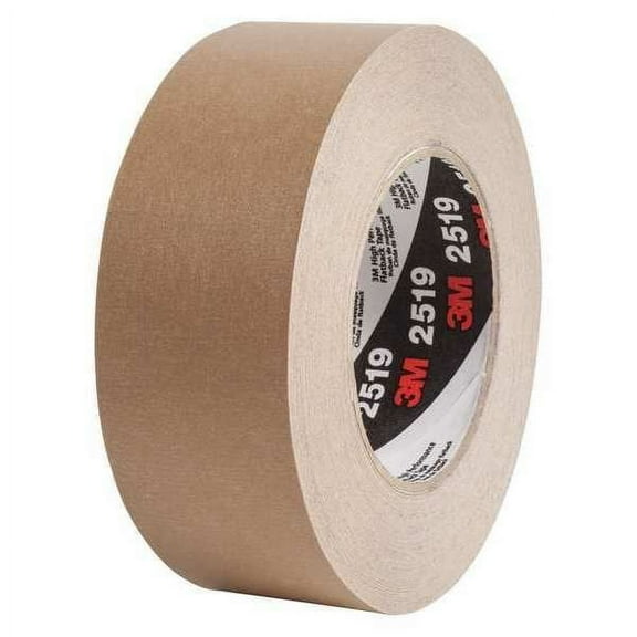 Masking Tape, 36 mm W x 55 m L, 7.1 mil Thick, Brown, Rubber Adhesive, 24 PK