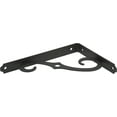 thumbnail image 4 of The Hillman Group 8" x 5-1/2" Ornamental Shelf Bracket, Antique Black, 1pk, 4 of 4