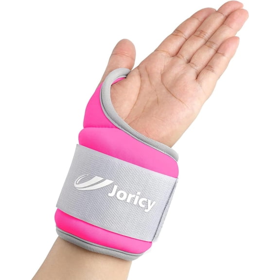 KKFEN-Wrist Weights with Thumb Loops Lock for Women Men 1 Pair 2 3 4 5 6 LBS Arm Weight Ankle Weights Weighted Gloves for Running Walking Jogging Physical Therapy Gym Workout Cardio Exercises