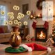 thumbnail image 5 of Adorno de espejo de lentejuelas de bola de Navidad | Decoración festiva de vacaciones | Rama de espuma plástica | 40cm | Rojo Oro Plata Verde Rosa | Decoración de arreglo versátil | 1 Pieza | Adorno, 5 of 7