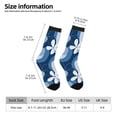 thumbnail image 4 of Goofa Flower Printed Men's Crew Socks, Soft Durable Breathable Moisture-Wicking with Odor Control Cotton socks, 4 of 9
