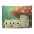 thumbnail image 5 of Patifu Cute Cat Tapestry Wall Hanging Unique Style Graphic Tapestries for Home Wall Decor Living Room Bedroom 40x60inch, 5 of 6