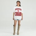 thumbnail image 3 of Women's Gameday Couture Cream Houston Cougars Oversized Fierce Focus T-Shirt, 3 of 4
