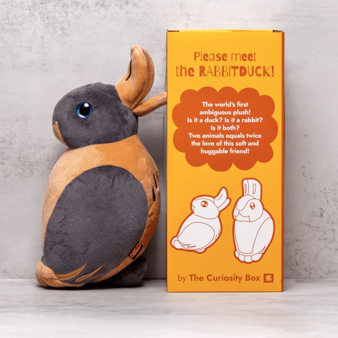 The Rabbitduck Plush Reversible-Style Illusion Stuffed Animals, Unique Duck Rabbit Toys, Quirky Desktop Plushies for Cool Gifting & Decor