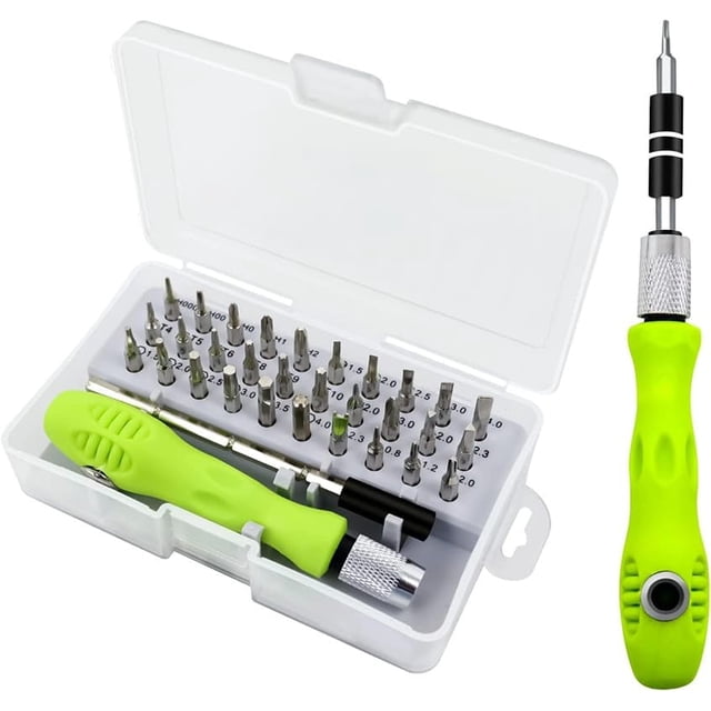 32 In 1 Mini Screwdriver Tool Set Kit With Magnetic Extension Rod Precision Bits | For Electronics, Mobile, Phones, Laptops, Cameras, Game, Consoles Repair Multi-Tool - 1 Pcs, Tools Kit