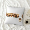 thumbnail image 4 of LNWH Decorative Pillow Covers, Cartoon Owl Square Sofa Decorative Knit Pillow Case, 24"x24", 4 of 8