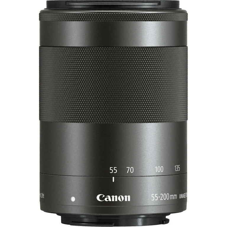 Canon EF-M 55-200mm f/4.5-6.3 IS STM Lens (Black) - Walmart.com