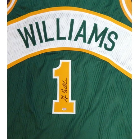 Seattle Sonics Gus Williams Autographed Green Jersey MCS Holo 106742