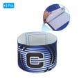 thumbnail image 3 of Uxcell 12.2x2.6" Soccer Captain C Armband, 3 Pack Nylon Unisex Elastic Arm Band Adjustable for Youth Team Training, Blue, 3 of 5