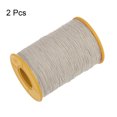 thumbnail image 3 of Uxcell 2 piezas de hilo elástico para coser 547 yardas 0.5mm de grosor hilo de látex para coser a mano, recogiendo, beige, 3 of 6