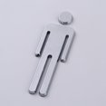 thumbnail image 3 of Señalización universal moderna para baño, letrero para hombres y mujeres con respaldo adhesivo para inodoro para hombres y mujeres o baño unisex/lavabo/WC, letrero moderno para puerta, símbo, 3 of 5