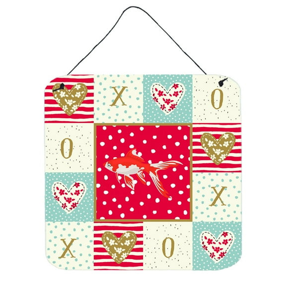 Comet Goldfish Love Wall or Door Hanging Prints