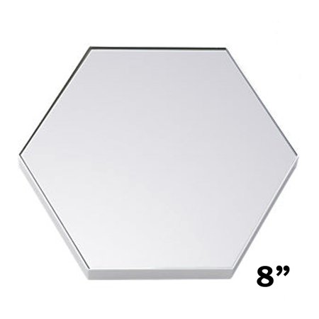 Glass Mirror Centerpieces BalsaCircle 6 pcs x Hexagon 8