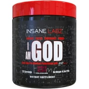 Insane Labz I am God Pre Workout Powder, Drink Ye All of It, 25 Servings
