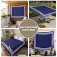 thumbnail image 6 of Navy Blue Geometric Tapestry for Bedroom Wall Hanging Tapestry, White Greek Key Farmhouse Ceiling Backdrop Tapestries Poster Blanket Wall Decor for Teens Room Living Room Dorm 39" x 59", 6 of 8