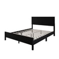 thumbnail image 4 of Home Design Norton Solid Wood King Platform Bed With Slats Support, No Box Spring Required, Black, Easy Assembly, 4 of 10