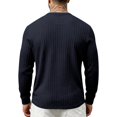 thumbnail image 5 of MiYuan Mens Quarter Zip Shirts Casual Winter Fall Knit Textured Long Sleeve Shirt Beach Vacation Stretchy Golf Shirts, 5 of 7
