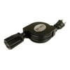 Zip-Linq Computer Power Cord Extension - Power extension cable - power (F) to power (M) - 5 ft - retractable - black
