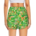 thumbnail image 3 of Picia St Patrick's Day6 Pattern Women's 2 in 1 Athletic Running Shorts High Waisted Workout Casual Gym Sweat Shorts with Comfy Liner Zipper Pockets-XX-Large, 3 of 9