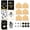 A, variant on 6 Pack Graduation Cards Bulk 2026 with Envelopes - Blank Graduation Greeting Cards Gifts for College High School Graduation Party Supplies, Black and Gold