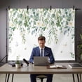 thumbnail image 3 of 10x8ft Photo Backdrop, Sage Green Eucalyptus Leaves Soft Polyester Backdrop Curtains Photography Backdrops, Spring Floral Weeping Botanical Brushed Background for Photoshoots Studio Video Portrait, 3 of 9