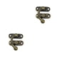 thumbnail image 2 of Scienceny Candado Cerradura de hierro Cerradura de gancho decorativa Hebilla oculta protectora de seguridad con tornillos Joyero Accesorios para Gancho izquierdo de bronce 2piezas, 2 of 6