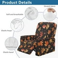 thumbnail image 5 of FKELYI Autumn Leaf Star Print Recliner Slipcover Stretch Fabric Reclining Chair Protector Covers with Pocket for Single Seat Lounge Armchair Anti-Dust Furniture Cover, 5 of 7