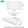 thumbnail image 2 of Uxcell 5 Set 6 x 3 Inch Door Air Vent Cover, Heavy Duty Aluminum Grille Ventilation Cover Louvered with Mounting Screws for Cabinet Wardrobe Door, Beige, 2 of 6