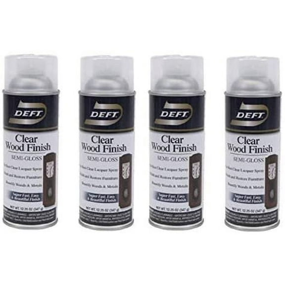 Deft Interior Clear Wood Finish Semi-Gloss Spray - Finish - 12.25-Ounce