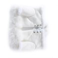 thumbnail image 2 of Suede rabbit hair half finger gloves for female winter gloves, 2 of 3